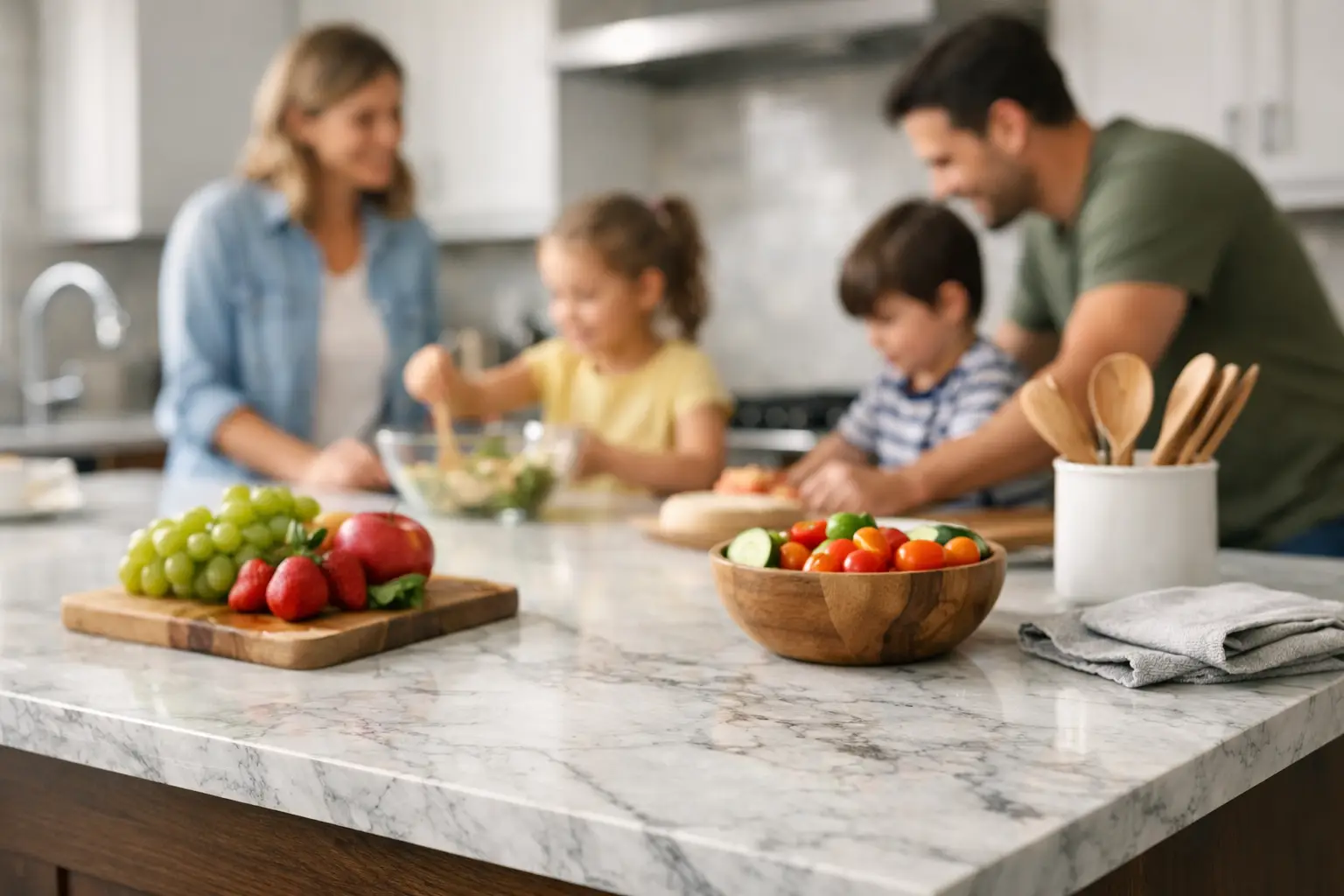 Best countertops for busy families in an Ontario kitchen