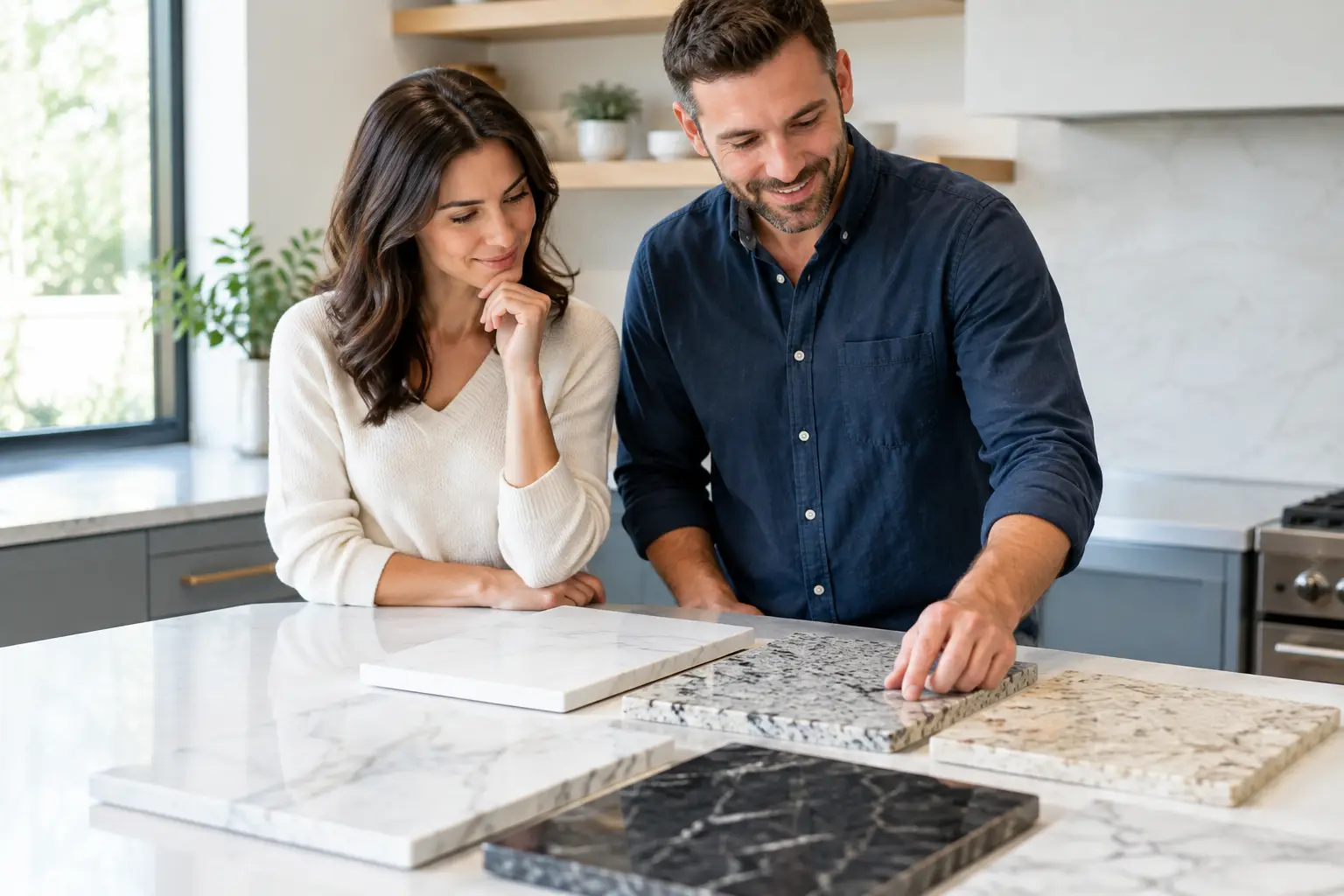 Choosing a countertop slab for a kitchen renovation