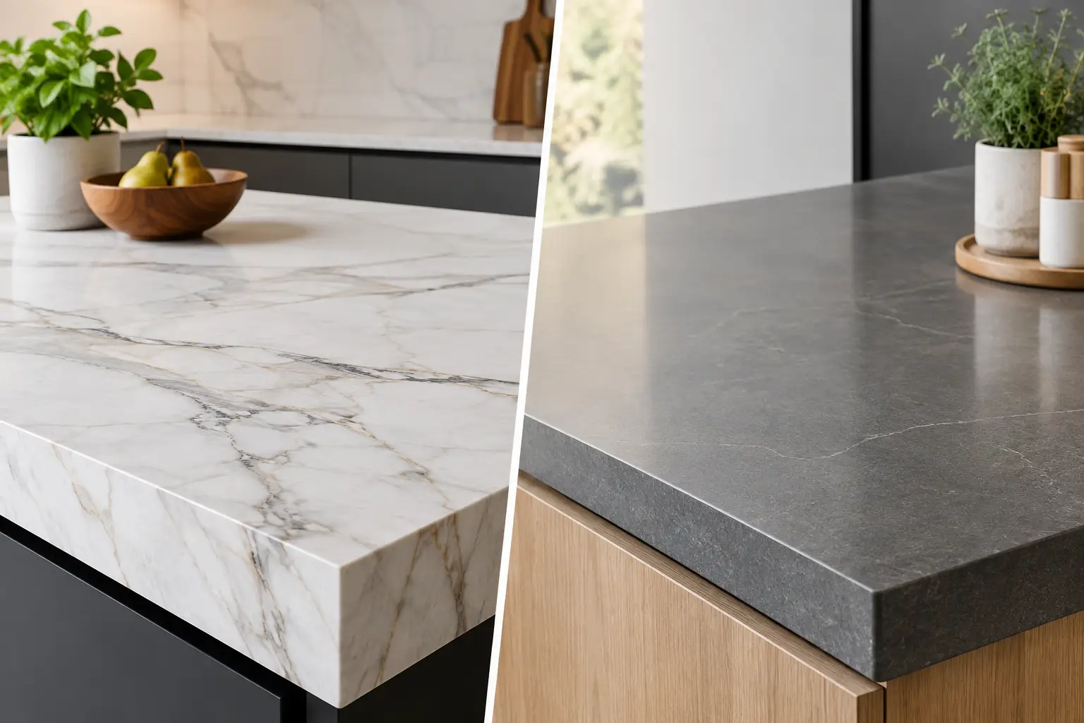 Sintered stone vs porcelain countertop comparison